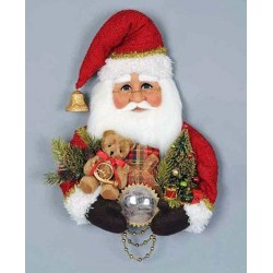 CHRISTMAS DECORATIONS - GIFT GIVING SANTA WALL ART - SANTA FRONT DOOR DECORATION