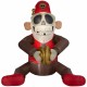 Halloween Inflatable Animated Cymbal Monkey Airblown Yard Decor 6 FT LED NEW