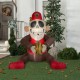 Halloween Inflatable Animated Cymbal Monkey Airblown Yard Decor 6 FT LED NEW