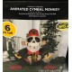 Halloween Inflatable Animated Cymbal Monkey Airblown Yard Decor 6 FT LED NEW