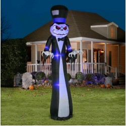 NEW Gemmy Halloween Airblown Inflatable Scary Reaper 12ft Tall 