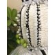 HALLOWEEN THANKSGIVING 3 STACKED BEADED PUMPKINS TREE CENTERPIECE TABLE DECOR