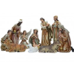 Holy Family Christmas Nativity Scene 18 Inch 11-Piece Large Color Set