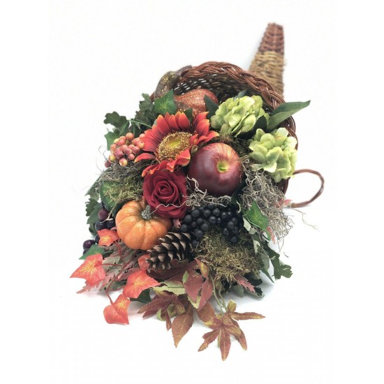 Fall Arrangement, Fall Centerpiece, Artificial Fall Arrangement, Fall Cornucopia