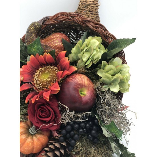 Fall Arrangement, Fall Centerpiece, Artificial Fall Arrangement, Fall Cornucopia