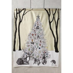 Anthropologie “Winter’s Glow” Tapestry Wall Hanging Christmas Holiday SOLD OUT!