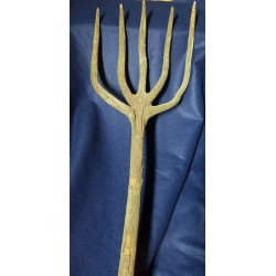 Tree Branch Primitive Pitchfork Spooky Ceremonial Prop Witchy Halloween Decor