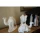 Brillant White Ceramic Nativity Set