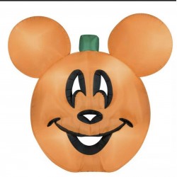 Gemmy Disney 9.5 FT Halloween Mickey Mouse Jack O Lantern Pumpkin Inflatable