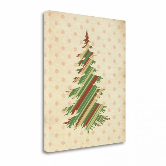 TANG-SBTA11742024C-Striped Christmas Tree by Tara Moss, Gallery Wrap Canvas Art