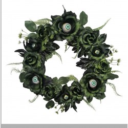 Halloween prop decoration 15IN EYEBALL WREATH LIGHT-UP seasonal