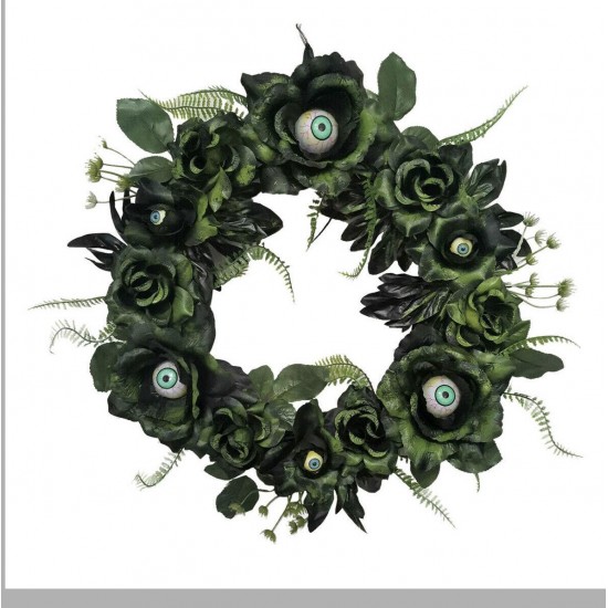 Halloween prop decoration 15IN EYEBALL WREATH LIGHT-UP seasonal