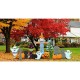 FRIENDLY HALLOWEEN THEME 14pc Plastic OUTDOOR YARD DECOR Standee Standup Set