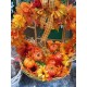 Fall Autumn Thanksgiving Turkey Pumpkins Vegetables Basket Centerpiece Decor NEW