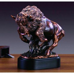 Treasure of Nature Charging Buffalo Statue - Sculpture