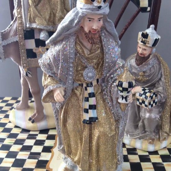 Mackenzie Childs 3 Piece 3 Kings Nativity 1ST Qual BNIB Authentic