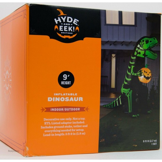 Halloween Gemmy Hyde & EEK! Boutique 9 ft Dinosaur Inflatable NIB