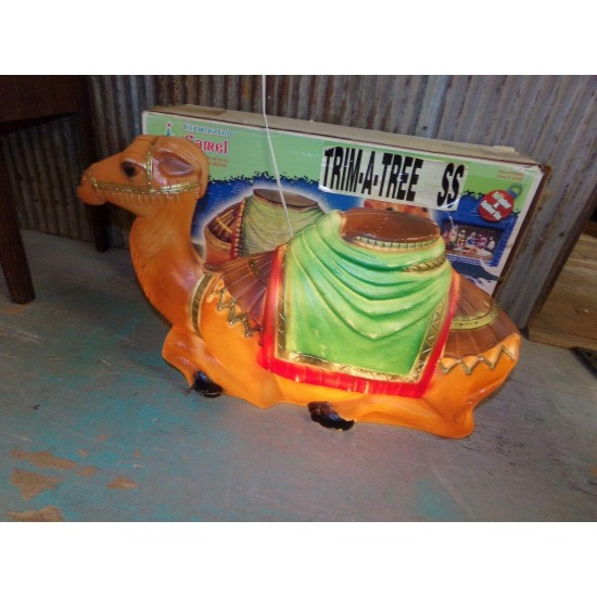 EMPIRE BLOW MOLD CAMEL NATIVATY SOME PAINT WEAR APPROX.. 27.5