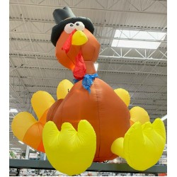 HARVEST Turkey Gemmy Airblown Inflatable, 8 ft. - SHIPS FREE!