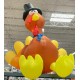 HARVEST Turkey Gemmy Airblown Inflatable, 8 ft. - SHIPS FREE!