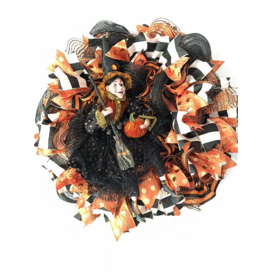 Halloween Witch Wreath