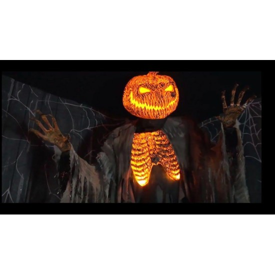 Morris Costumes Halloween Scorched Scarecrow with Fog Machine 7 ft.