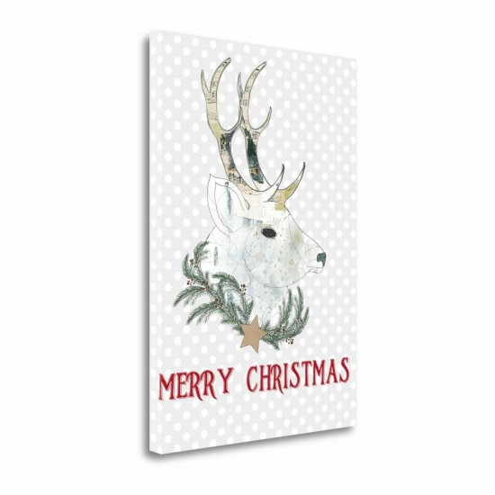 Merry Christmas Buck by Sarah Ogren, Gallery Wrap Canvas  34