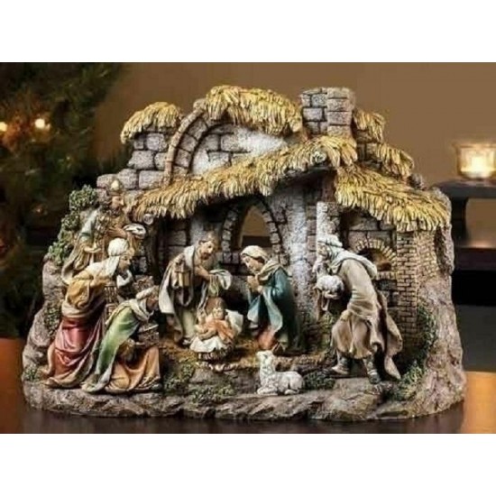 Joseph Studio 10 Piece Colored Christmas Nativity