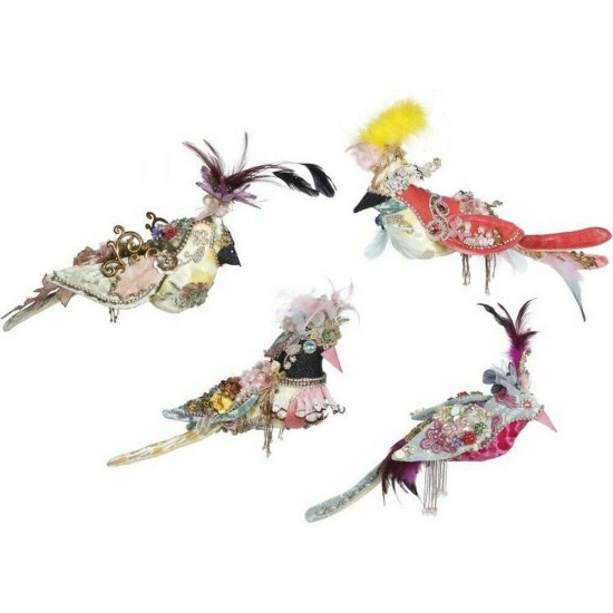 Mark Roberts 2020 Collection Fancy Bird Assortment of 4