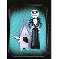 Halloween Inflatable Jack and Zero House Scene 5 FT Airblown Lights up Decor