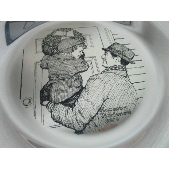 Sterling 925 PLATES NORMAN ROCKWELL CHRISTMAS FRANKLIN MINT 8