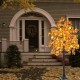 5.5FT Fall Maple Tree w/ Pumpkins LED Lights Outdoor Autumn Thanksgiving Decor