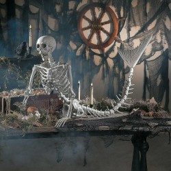 Life-Size Original Mermaid Skeleton Halloween Decoration - Home Decor - 1 Piece