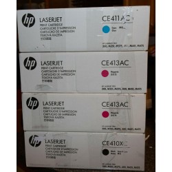 Hewlett Packard LJ Pro M351/M451 CE410XC CE411AC  CE413AC CMK Toner Set 4 TONER