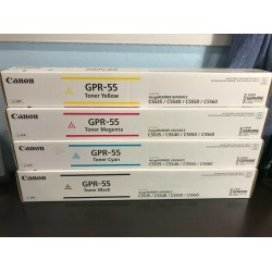 NEW Unopened Genuine CANON GPR-55 Set Cyan Magenta Yellow Black imageRunner