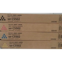 Genuine Ricoh Savin Lanier Toner Set K,M,C,Y MP C5502 MP C4502 MP C5502 MP C4502