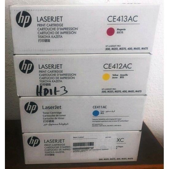 GENUINE HP 305X 305A TONER SET CMYK CE410X CE411A CE412A CE413A OEM M375 M475