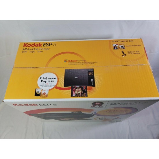 Kodak ESP 5 All In One Printer Print Scan Copy NOS Factory Sealed