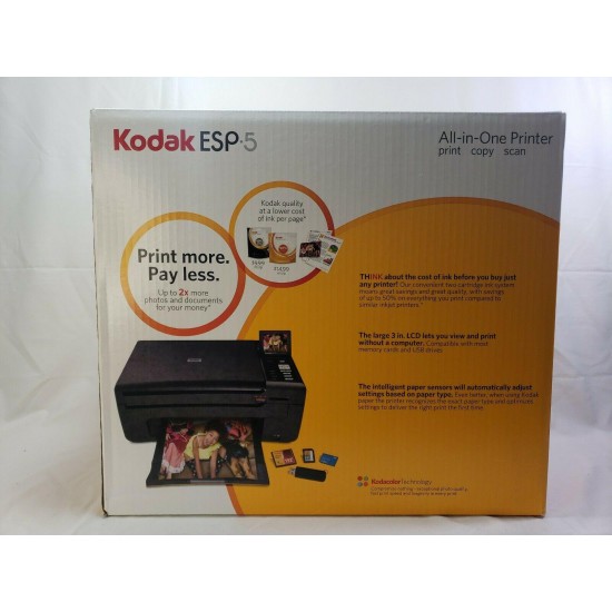 Kodak ESP 5 All In One Printer Print Scan Copy NOS Factory Sealed