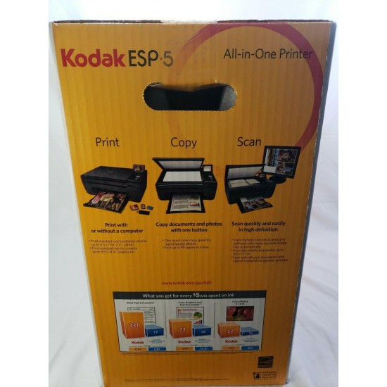 Kodak ESP 5 All In One Printer Print Scan Copy NOS Factory Sealed