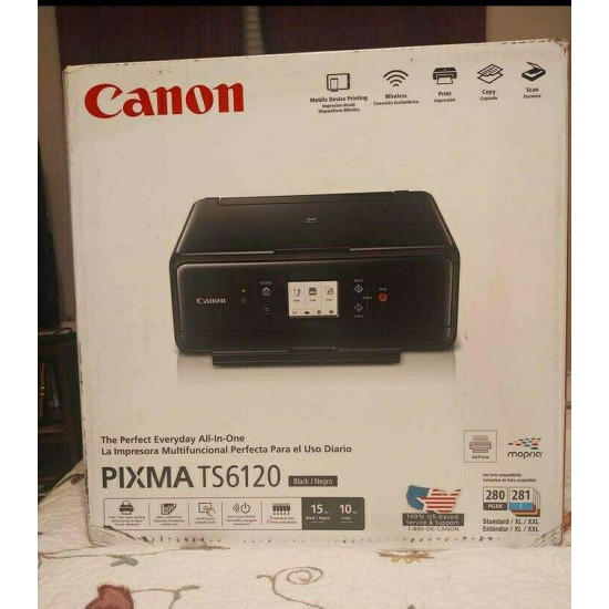 Canon PIXMA TS6120 Inkjet All-in-One Printer- Black *Brand New In Box* Free Ship