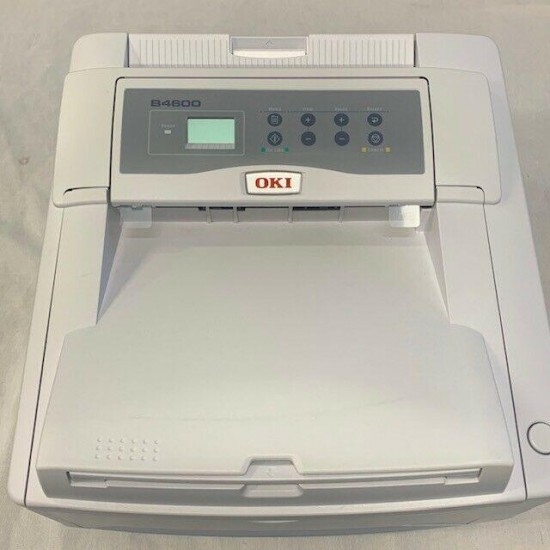 OKI B4600 Monochrome Laser Printer N22106B W/ Toner & Drum only 48 pages printed