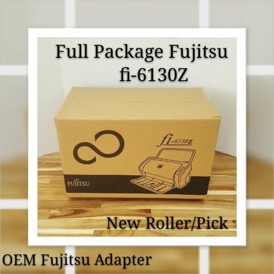 510 SOLD (Full Package in Box)Fujitsu fi-6130Z Scanner(AC Adapter+USB+Setup DVD)