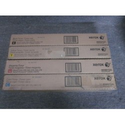 Genuine OEM Set of 4 Xerox Color Toner Cartridges 550 560 570 C60 C70