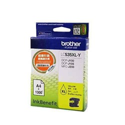 Brother LC 535XLY Yellow Ink Cartridge