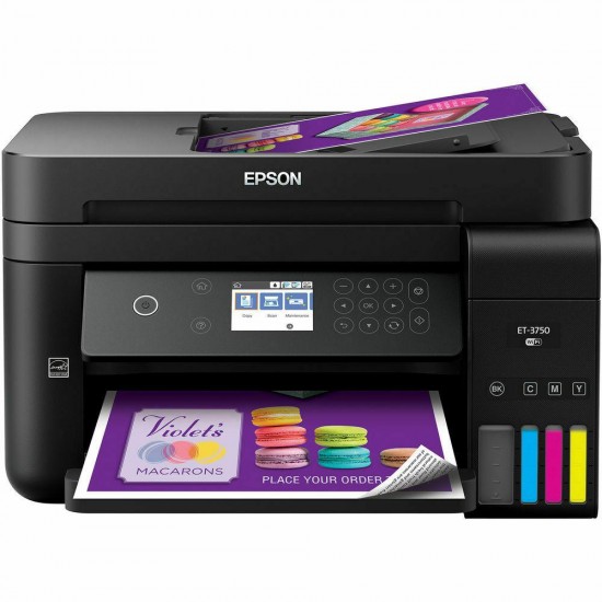 Epson WorkForce ET-3750 Ecotank All-In-One Printer New