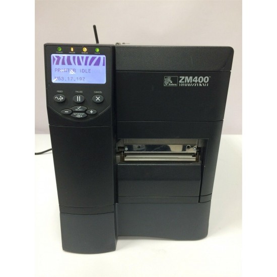 ZEBRA ZM400 THERMAL LABEL PRINTER USB ETHERNET WiFi ZM400-2001-0700T