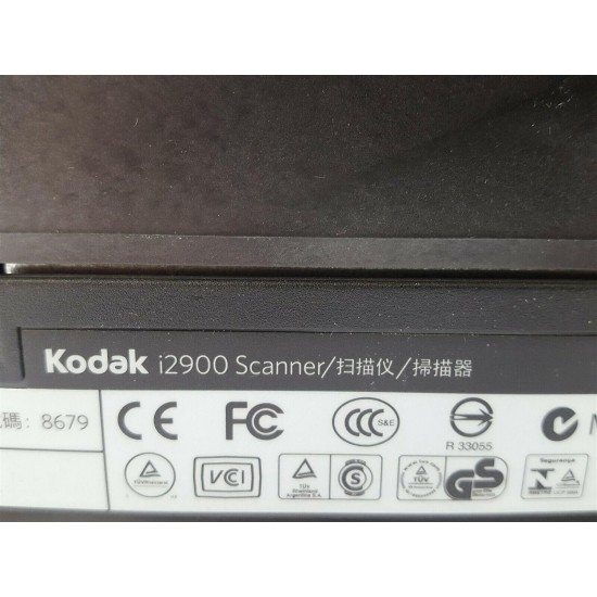 Kodak i2900 USB Color Automatic Feeder ADF Document Scanner Scan Count: 275735