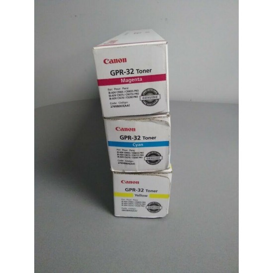 Canon GPR-32 Yellow Magenta Cyan Toner imageRUNNER ADVANCE C9065 PRO, C9075 PRO