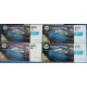 Full Set - HP 842A 775mL Ink Cartridges - Black, Cyan, Magenta, Yellow (1 each)